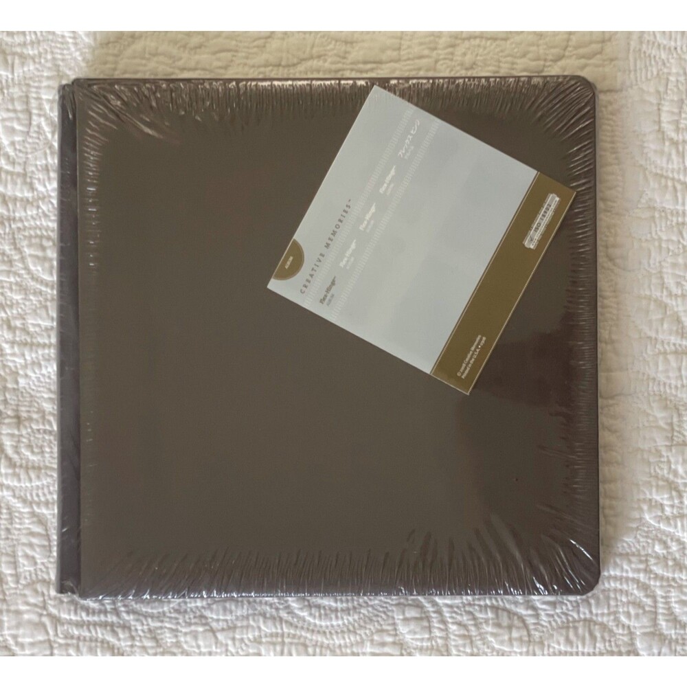 Creative Memories 12x12 Flex-Hinge Scrapbook Album Dark Brown New Sealed